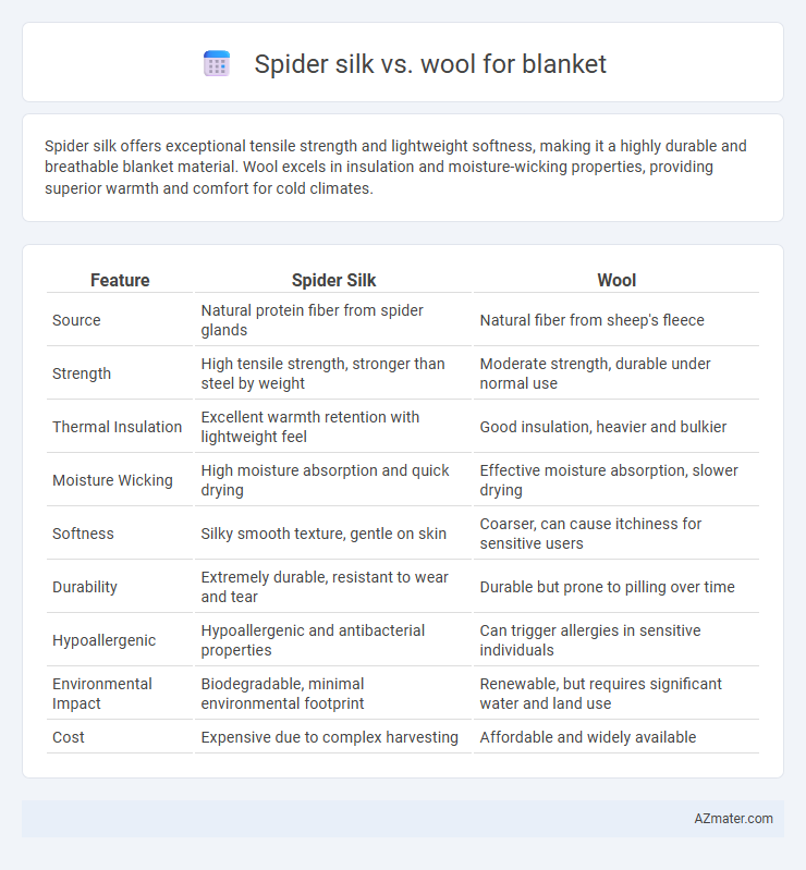 Spider silk vs. wool for blanket - What is The Difference?