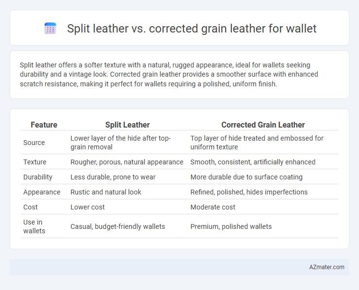 Split leather vs. corrected grain leather for wallet - What is The Difference?