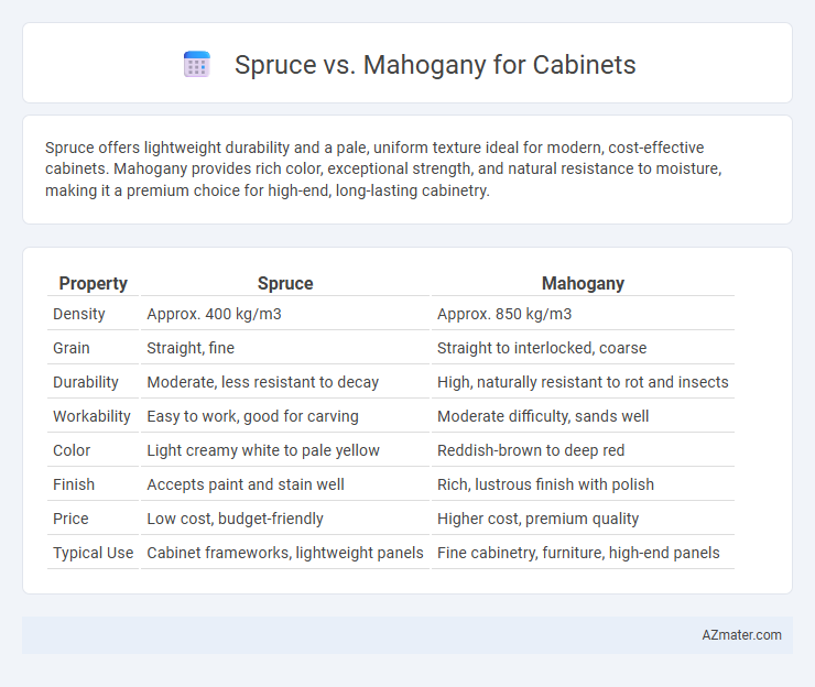 Spruce vs. Mahogany for Cabinets - What is The Difference?