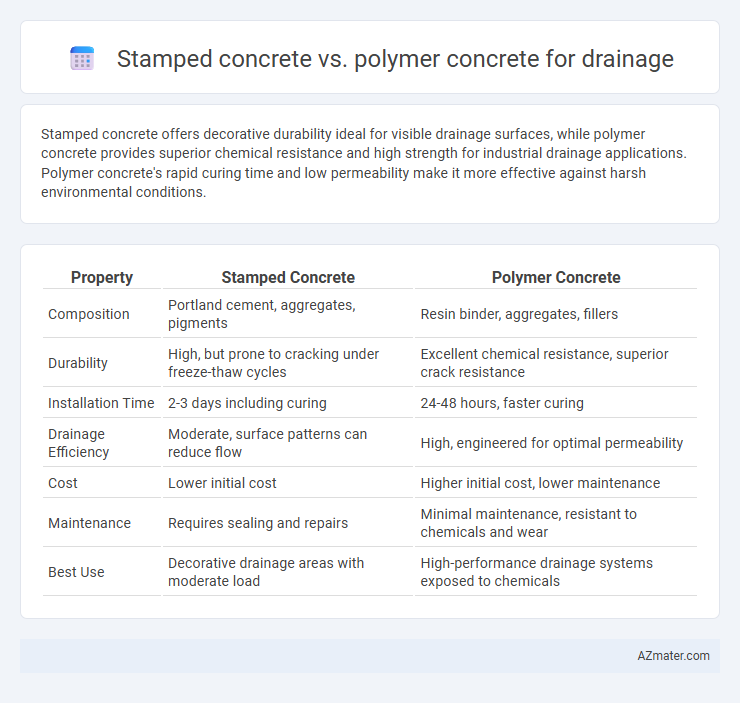 Stamped concrete vs. polymer concrete for drainage - What is The Difference?