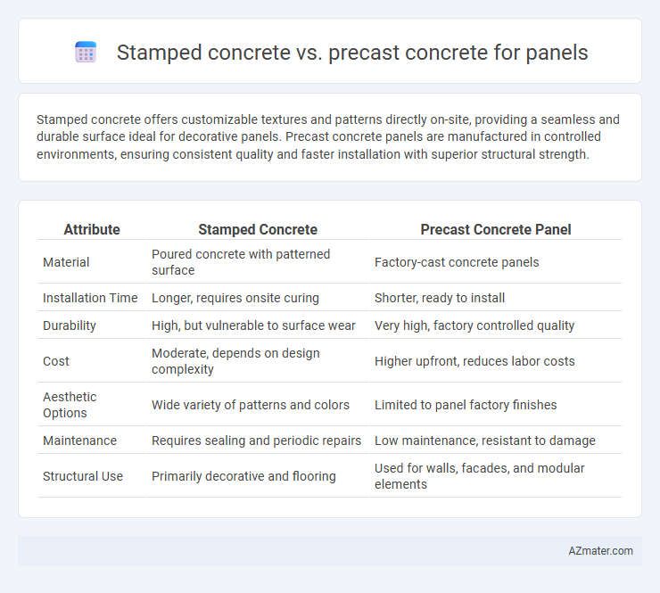 Stamped concrete vs. precast concrete for panels - What is The Difference?