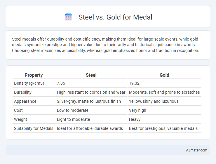 Steel vs. Gold for Medal - What is The Difference?