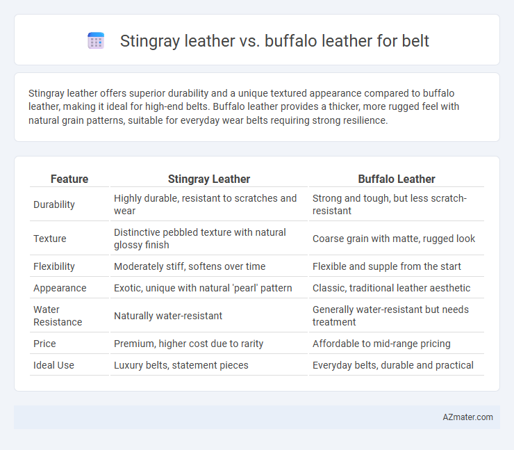 Stingray leather vs. buffalo leather for belt - What is The Difference?