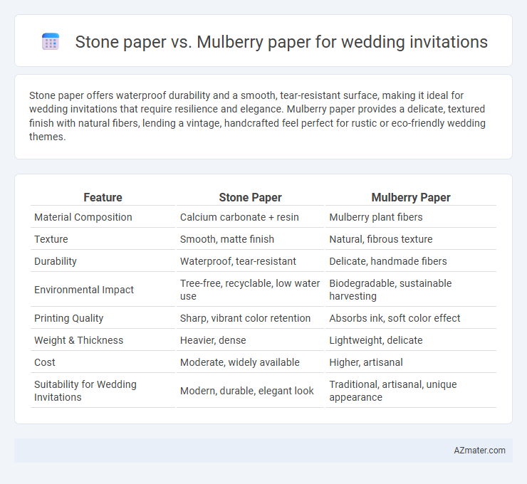 Stone paper vs. Mulberry paper for wedding invitations - What is The Difference?