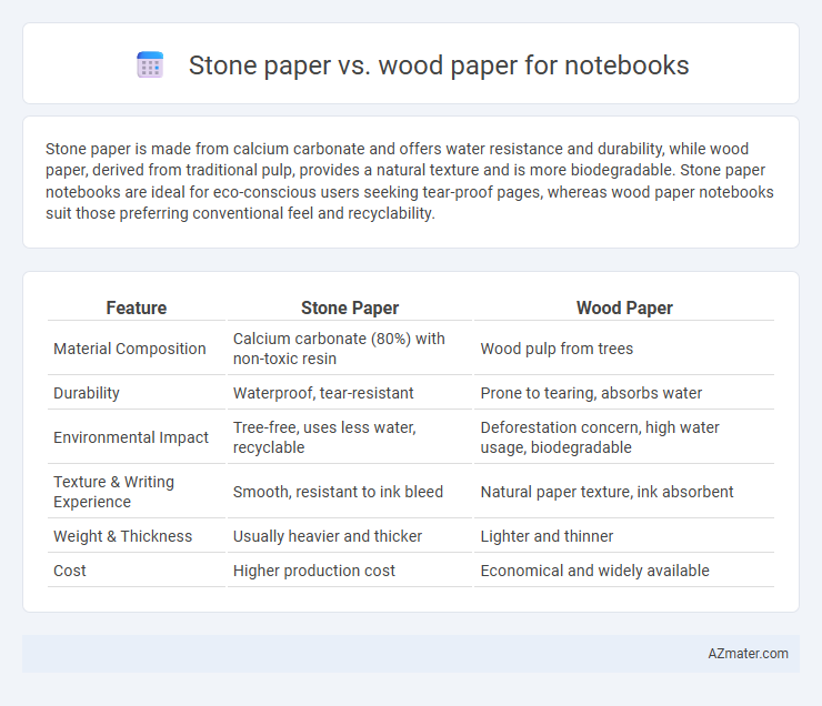Stone paper vs. wood paper for notebooks - What is The Difference?