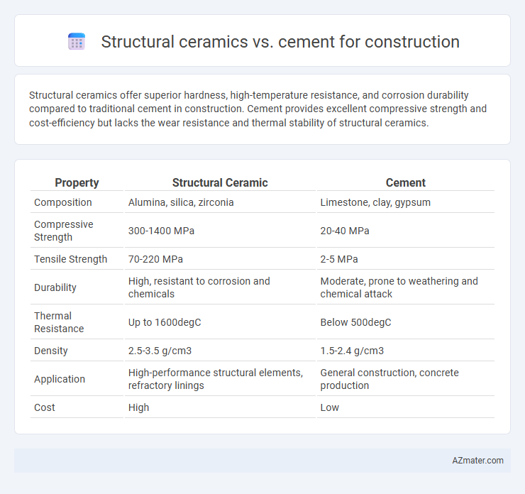 Structural ceramics vs. cement for construction - What is The Difference?