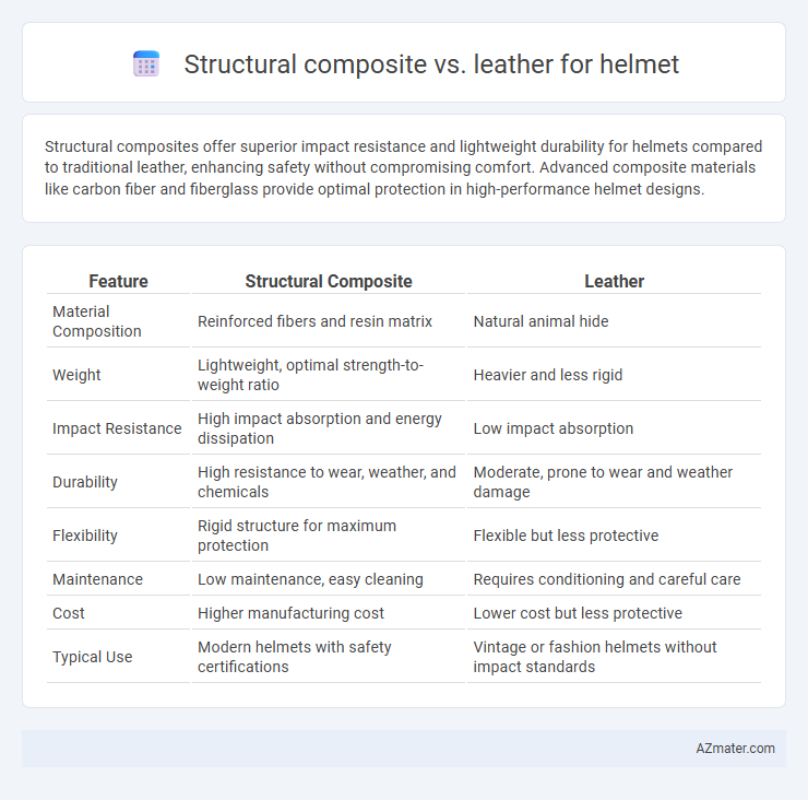 Structural composite vs. leather for helmet - What is The Difference?