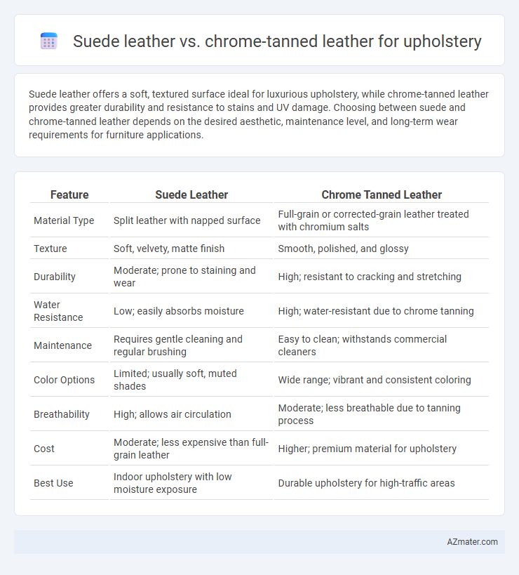 Suede leather vs. chrome-tanned leather for upholstery - What is The Difference?