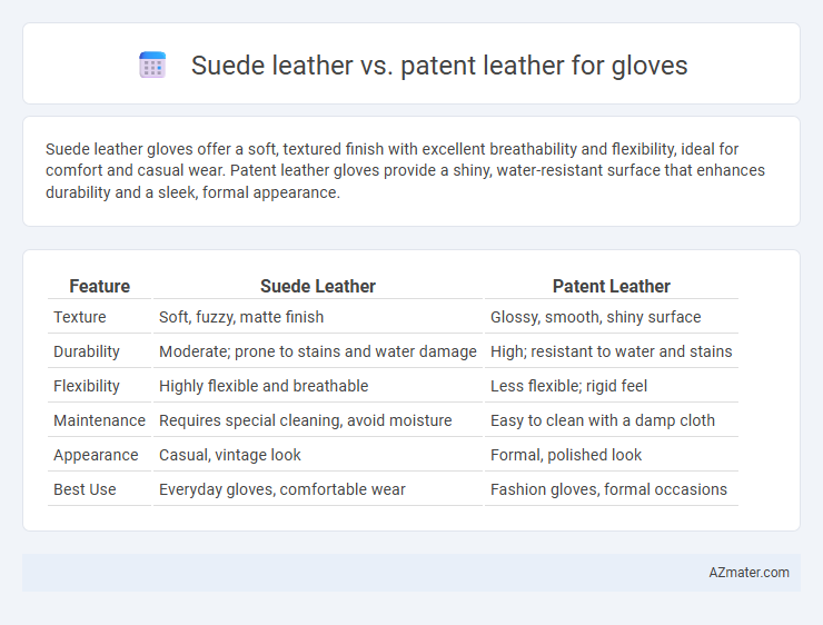 Suede leather vs. patent leather for gloves - What is The Difference?