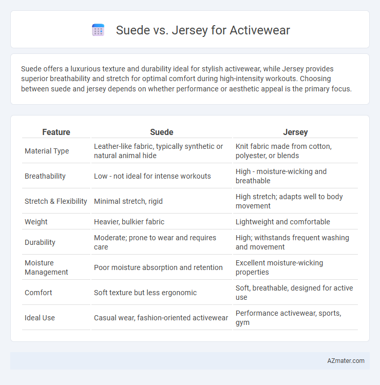 Suede vs. Jersey for Activewear - What is The Difference?