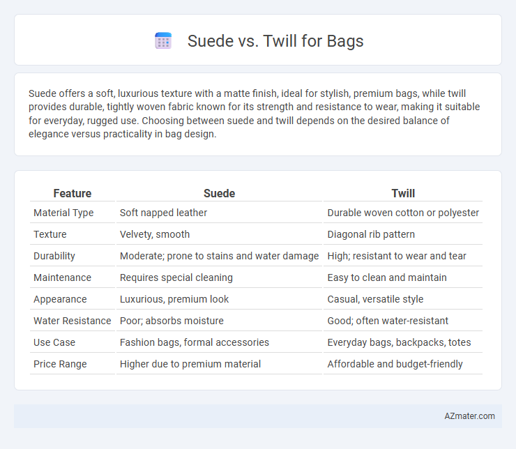 Suede vs. Twill for Bags - What is The Difference?