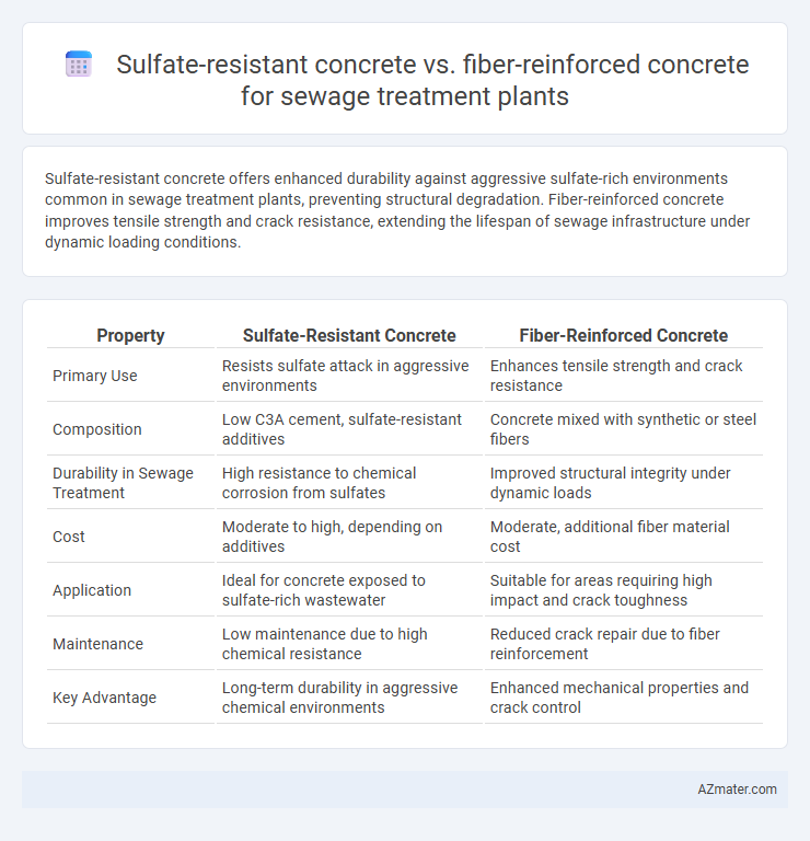 Sulfate-resistant concrete vs. fiber-reinforced concrete for sewage treatment plants - What is The Difference?