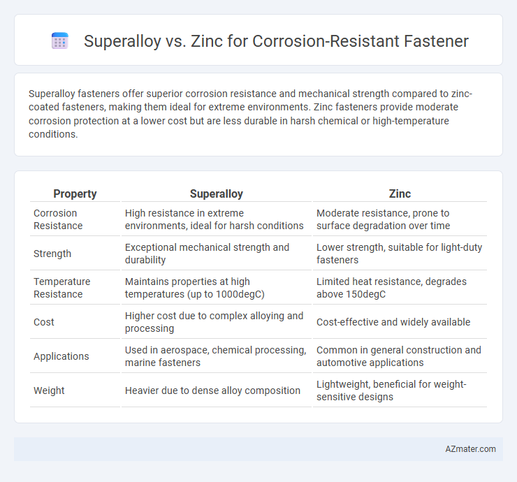 Superalloy vs. Zinc for Corrosion-Resistant Fastener - What is The Difference?