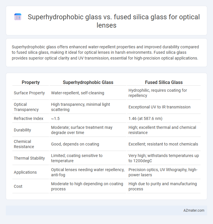 Superhydrophobic glass vs. fused silica glass for optical lenses - What is The Difference?