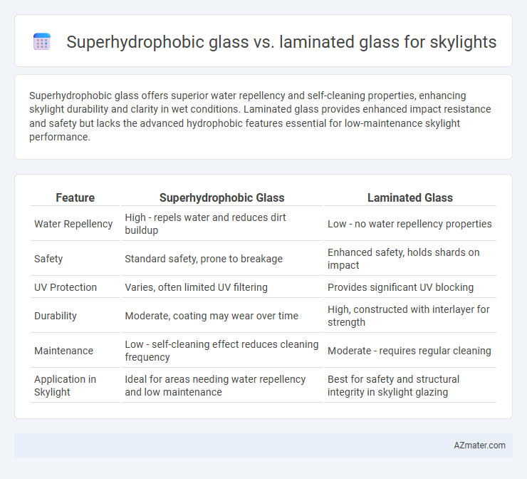 Superhydrophobic glass vs. laminated glass for skylights - What is The Difference?
