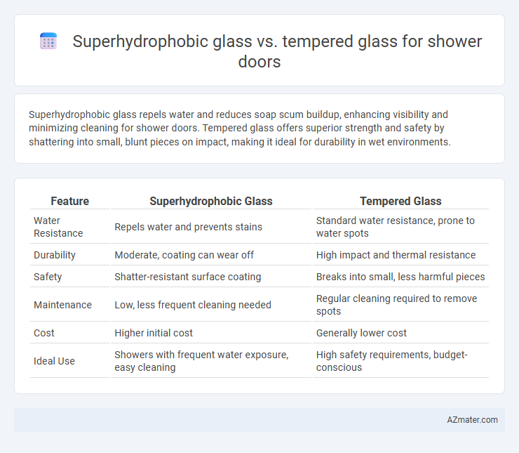 Superhydrophobic glass vs. tempered glass for shower doors - What is The Difference?