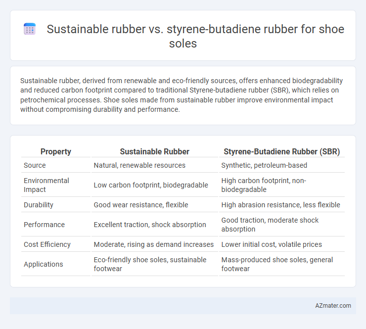Sustainable rubber vs. styrene-butadiene rubber for shoe soles - What is The Difference?