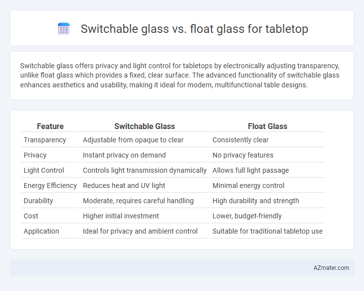 Switchable glass vs. float glass for tabletop - What is The Difference?