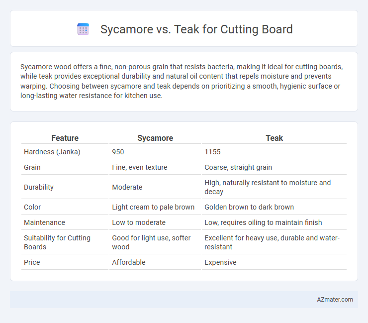 Sycamore vs. Teak for Cutting Board - What is The Difference?