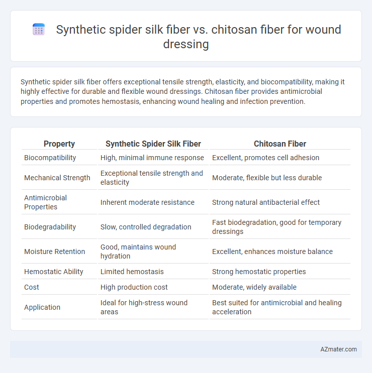 Synthetic spider silk fiber vs. chitosan fiber for wound dressing - What is The Difference?