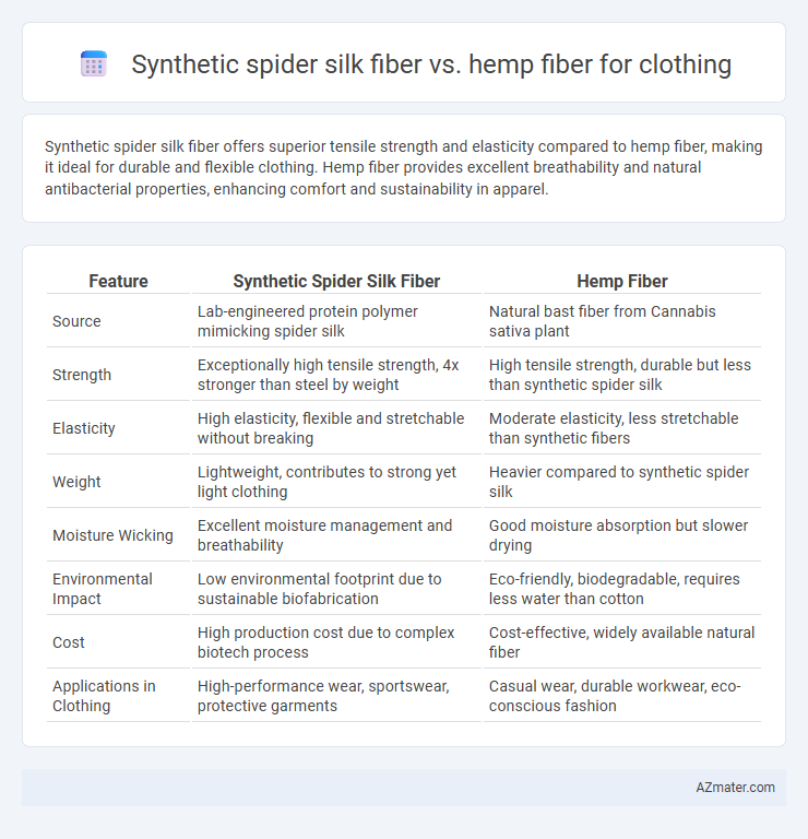 Synthetic spider silk fiber vs. hemp fiber for clothing - What is The Difference?