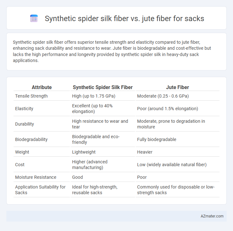 Synthetic spider silk fiber vs. jute fiber for sacks - What is The Difference?