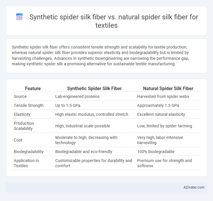 Synthetic spider silk fiber vs. natural spider silk fiber for textiles - What is The Difference?