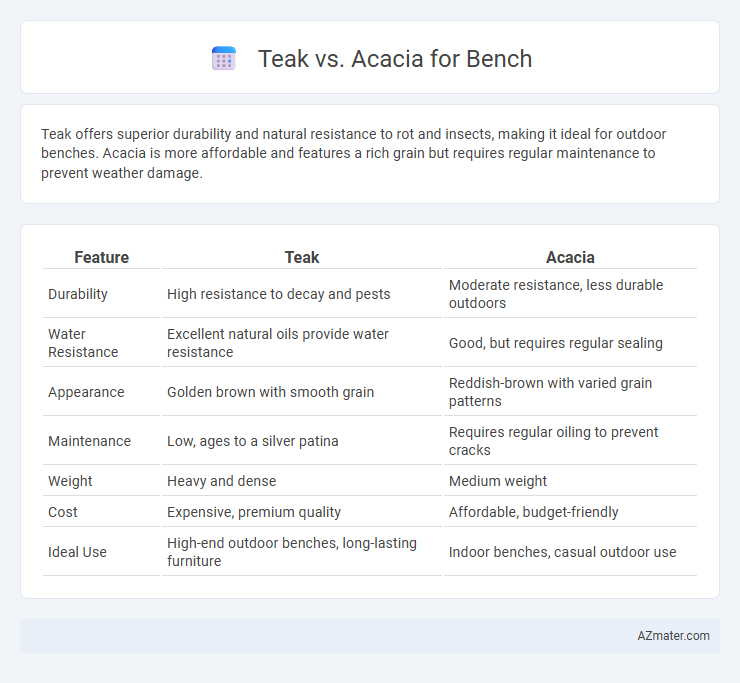 Teak vs. Acacia for Bench - What is The Difference?