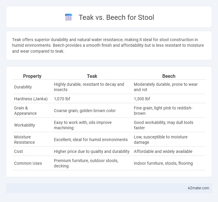 Teak vs. Beech for Stool - What is The Difference?