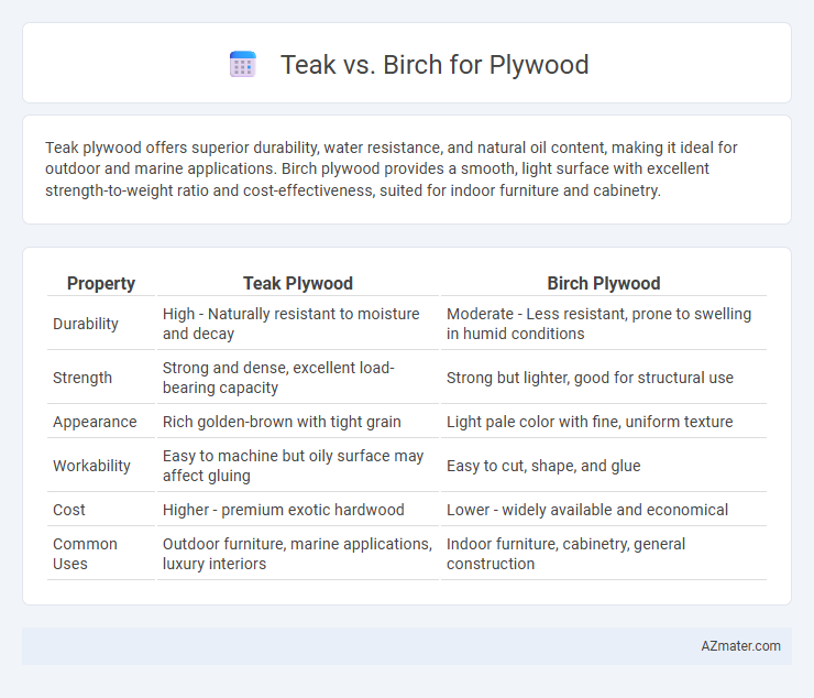Teak vs. Birch for Plywood - What is The Difference?