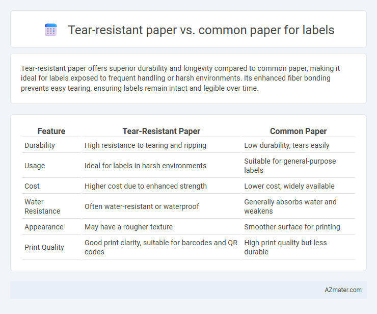 Tear-resistant paper vs. common paper for labels - What is The Difference?