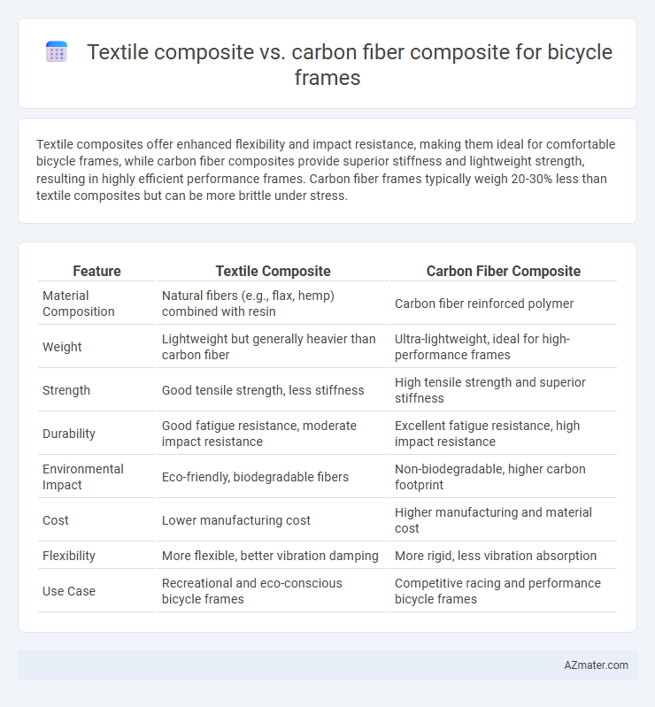 Textile composite vs. carbon fiber composite for bicycle frames - What is The Difference?