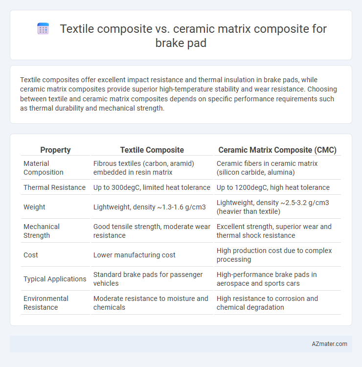 Textile composite vs. ceramic matrix composite for brake pad - What is The Difference?