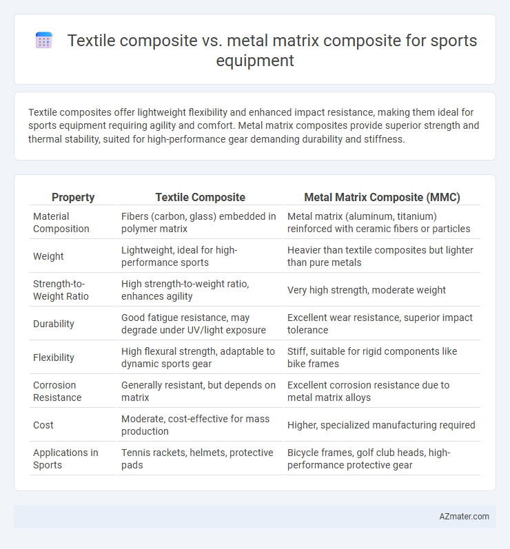 Textile composite vs. metal matrix composite for sports equipment - What is The Difference?