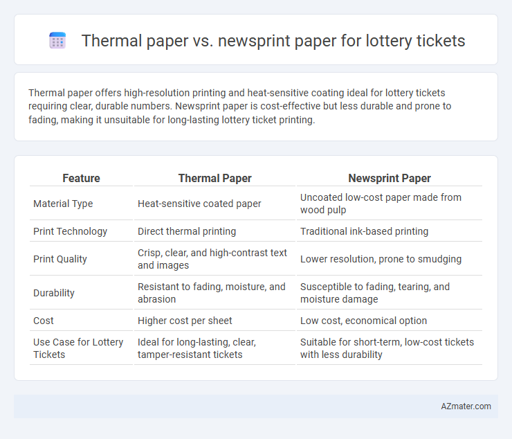Thermal paper vs. newsprint paper for lottery tickets - What is The Difference?