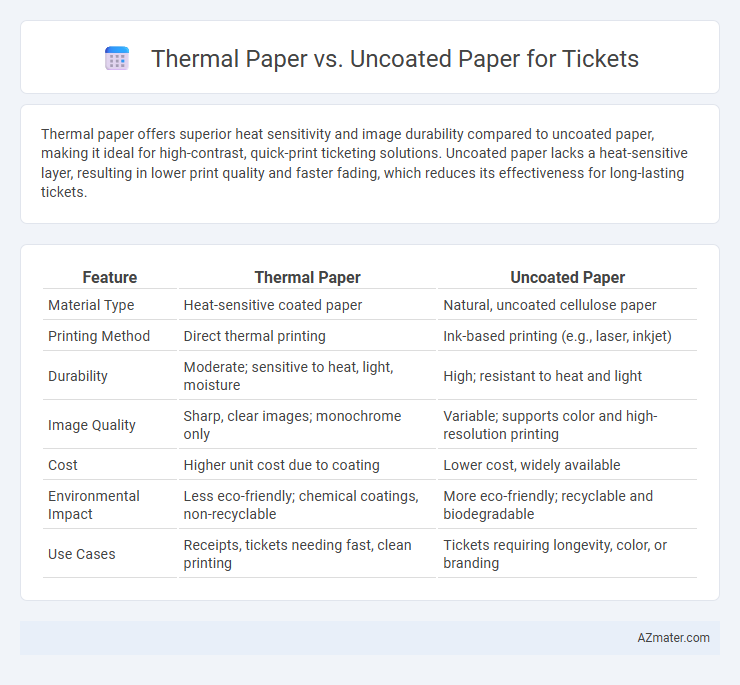 Thermal Paper vs. Uncoated Paper for Tickets - What is The Difference?