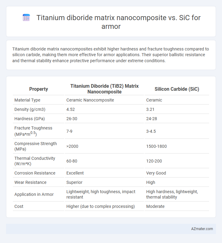 Titanium diboride matrix nanocomposite vs. SiC for armor - What is The Difference?