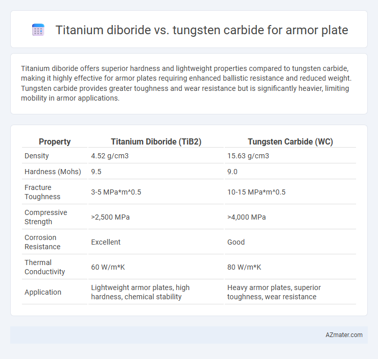 Titanium diboride vs. tungsten carbide for armor plate - What is The Difference?