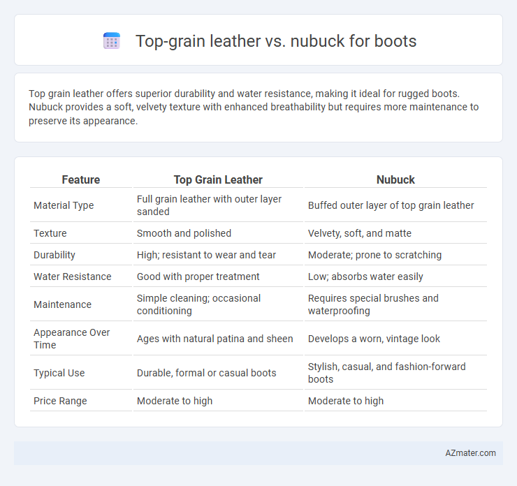 Top-grain leather vs. nubuck for boots - What is The Difference?