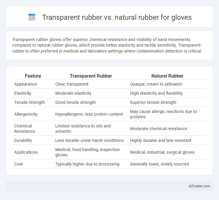 Transparent rubber vs. natural rubber for gloves - What is The Difference?