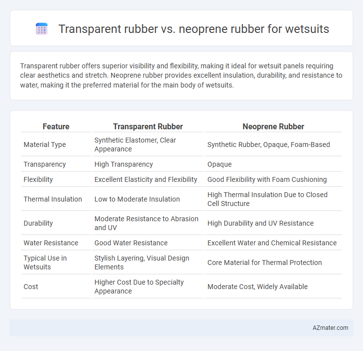 Transparent rubber vs. neoprene rubber for wetsuits - What is The Difference?