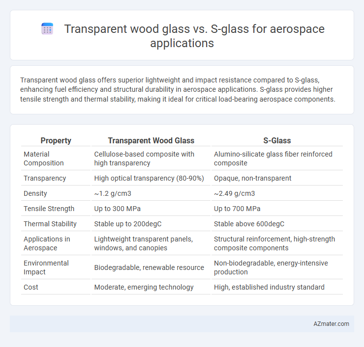 Transparent wood glass vs. S-glass for aerospace applications - What is The Difference?