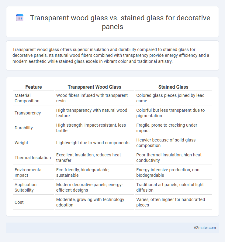 Transparent wood glass vs. stained glass for decorative panels - What is The Difference?