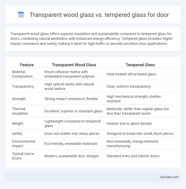 Transparent wood glass vs. tempered glass for door - What is The Difference?