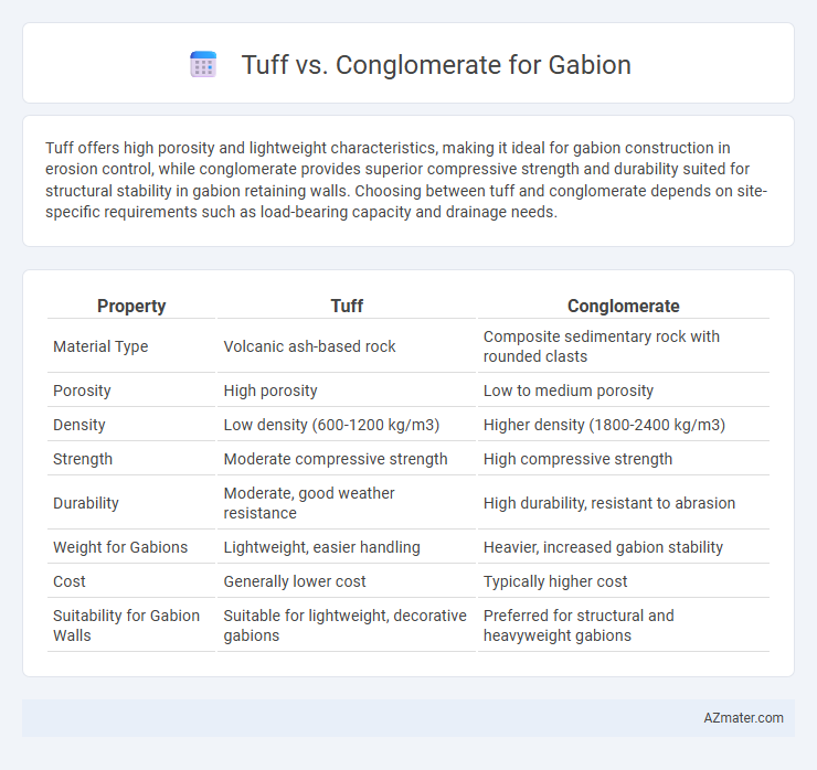 Tuff vs. Conglomerate for Gabion - What is The Difference?
