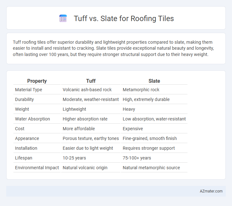 Tuff vs. Slate for Roofing Tiles - What is The Difference?