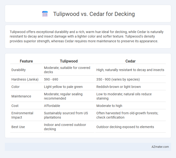Tulipwood vs. Cedar for Decking - What is The Difference?