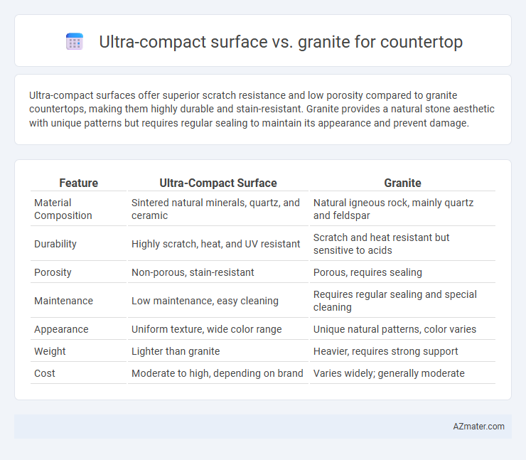 Ultra-compact surface vs. granite for countertop - What is The Difference?