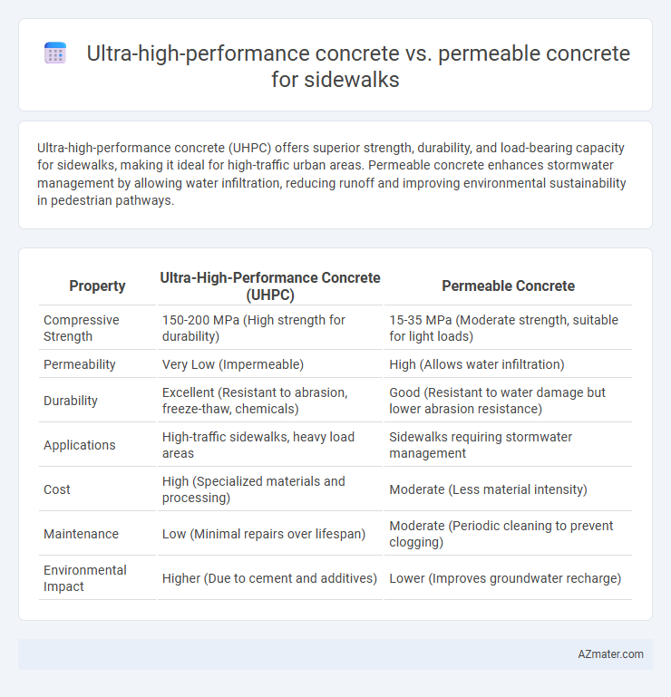 Ultra-high-performance concrete vs. permeable concrete for sidewalks - What is The Difference?