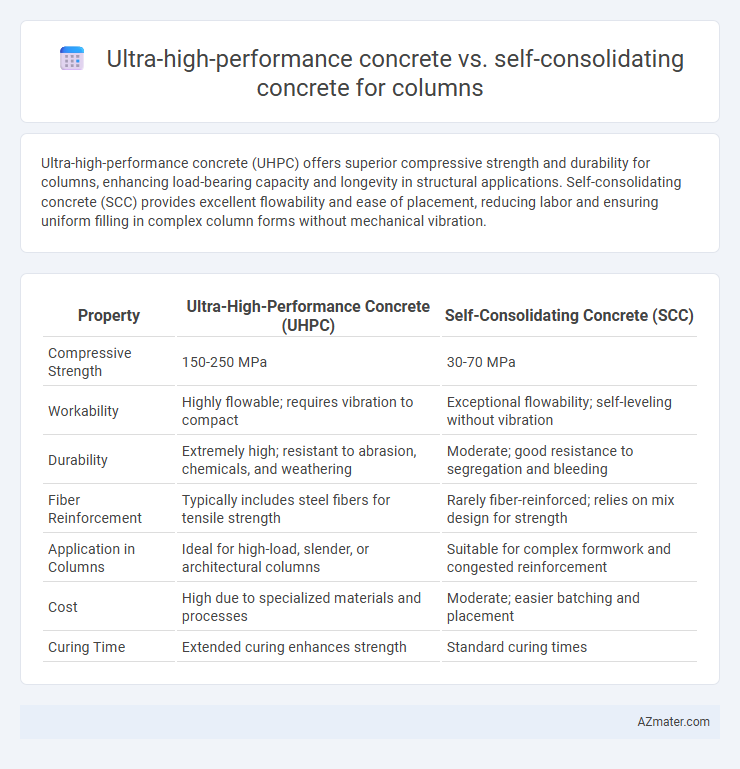Ultra-high-performance concrete vs. self-consolidating concrete for columns - What is The Difference?